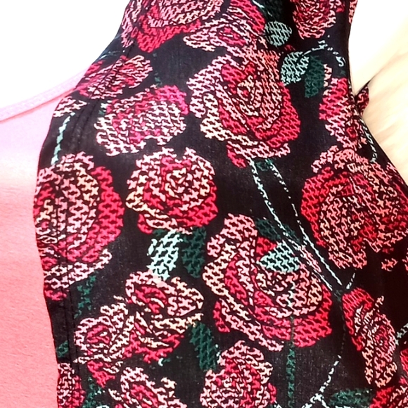 LulaRoe Joy Floral Print  Duster Vest - Picture 5 of 12